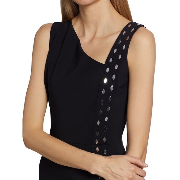 Chiara Boni La Petite Robe Cibeless Embellished Asymmetric-Neckline Gown - Picture 5 of 11